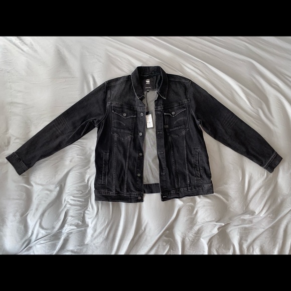G-Star Other - G-STAR RAW MEN'S CHARCOAL DENIM
JACKET (Size XL)